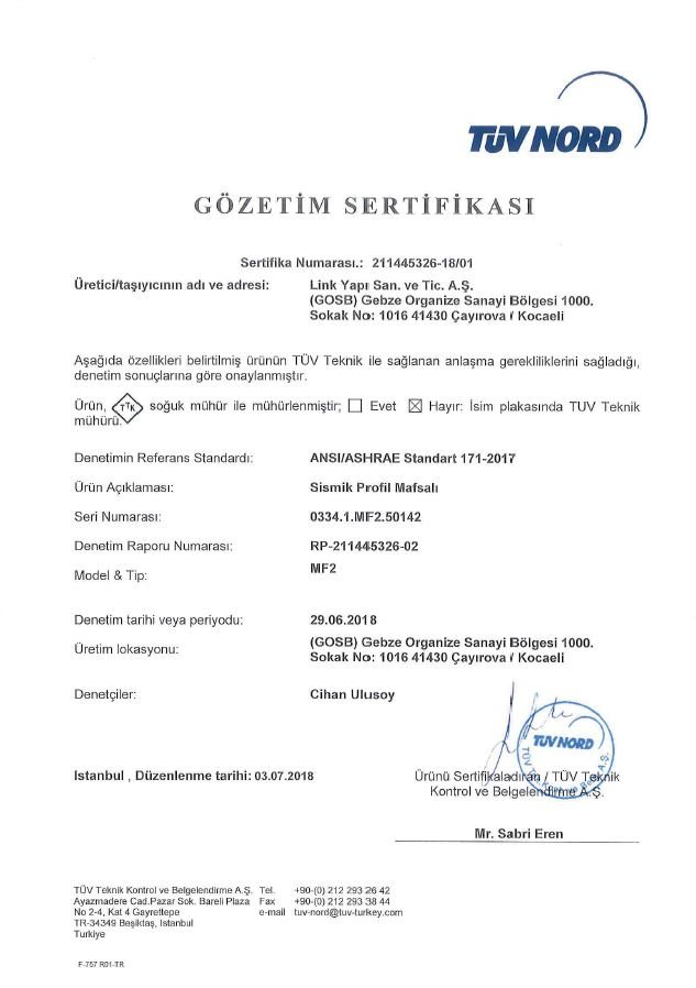 Profilli Sismik Sınırlandırıcılar (MF2)