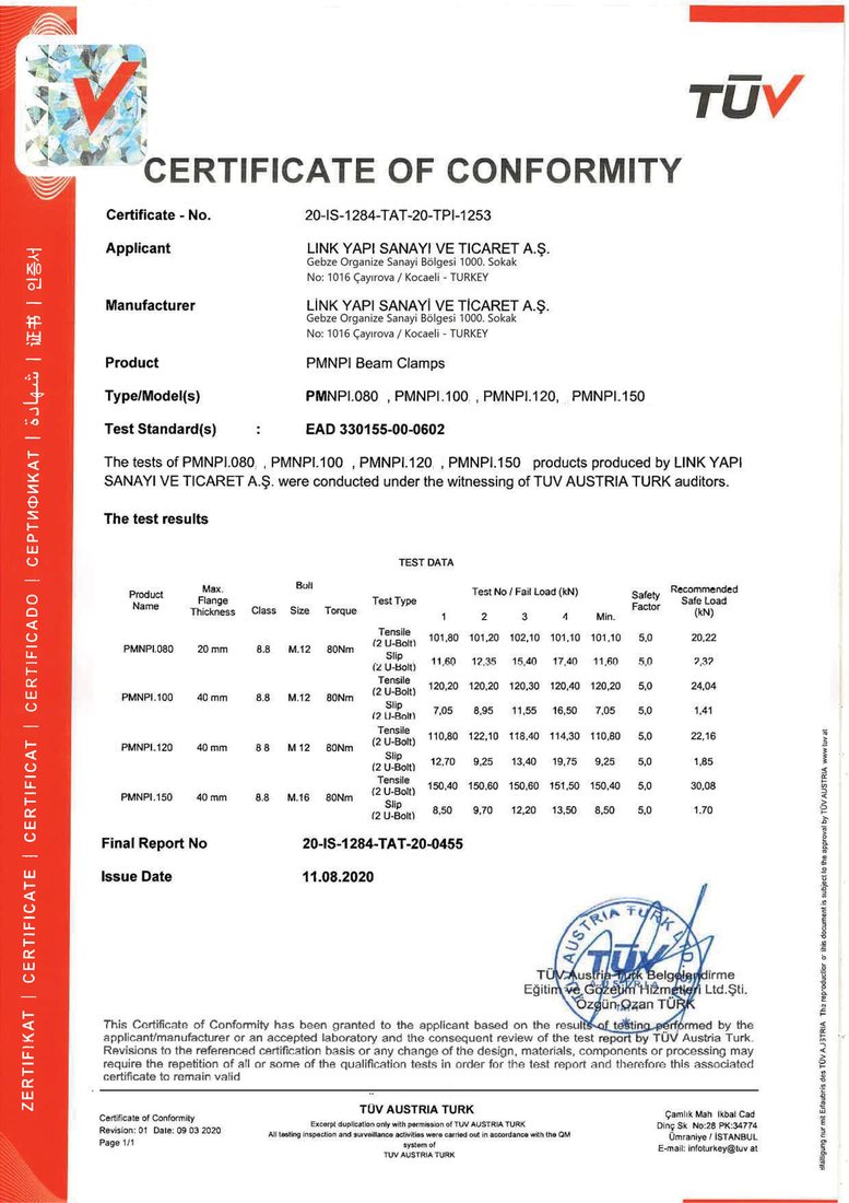 Kare Bolt Kiriş Kenedi (PMNPI)
